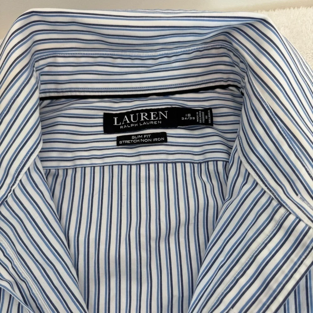LAUREN RALPH LAUREN SLIM FIT STRETCH NON IRON size 16